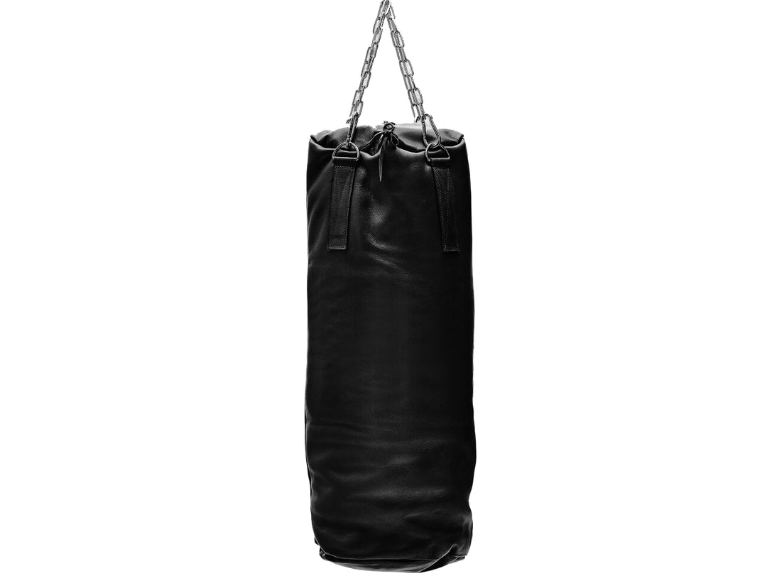 BLACK LEATHER HEAVY PUNCHING BAG (Un-filled)
