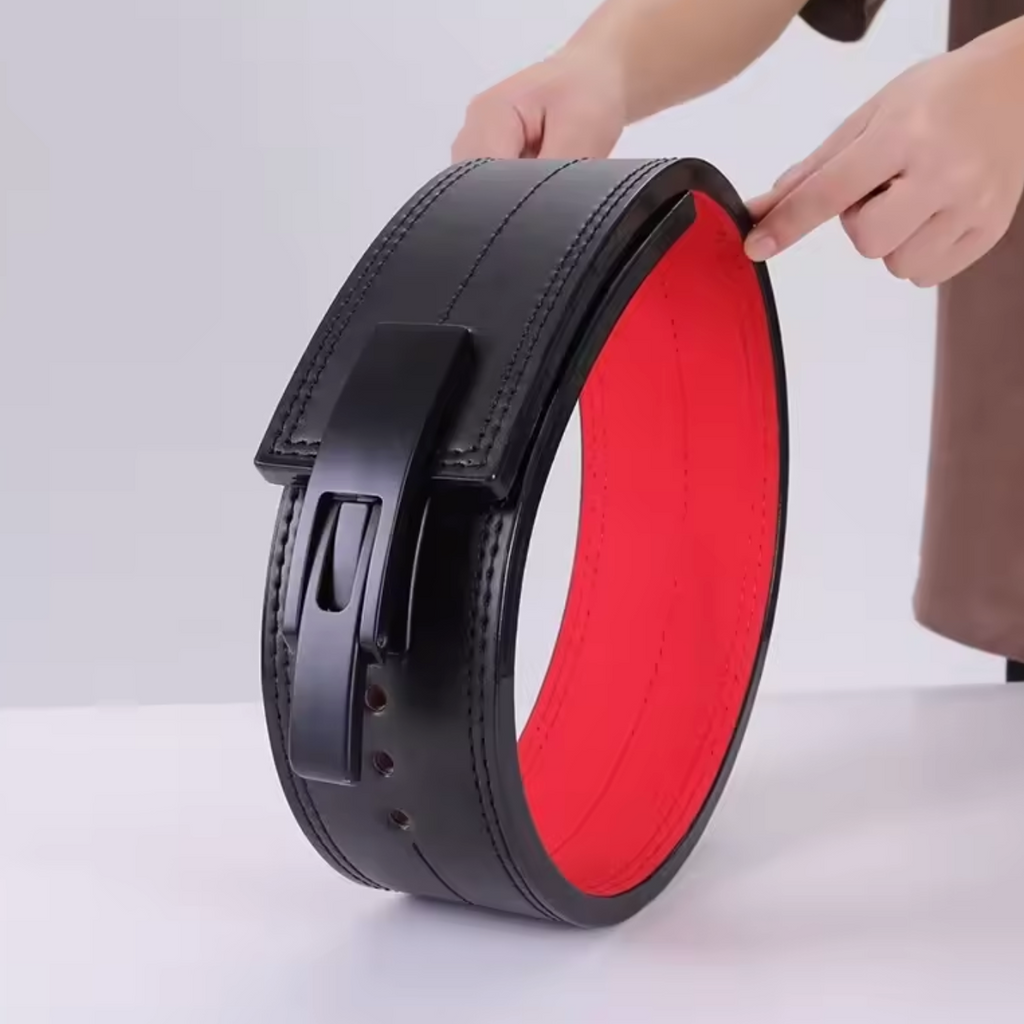 Adjustable Lever Leather Weightlifting Belt – LiftEaze